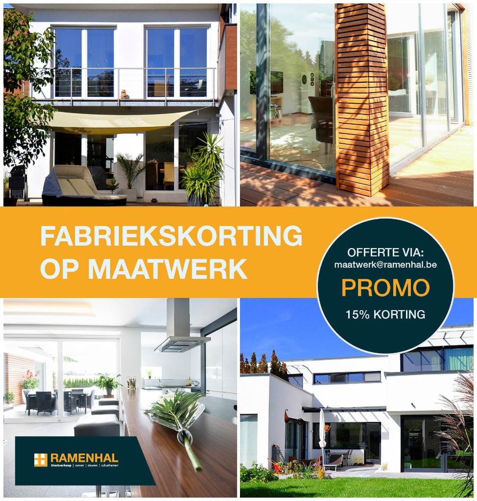 kunststof schuifraam, kunststof deur, draaikiep raam, vast, Kunststof, Ramenhal, Ophalen of Verzenden, Inclusief glas