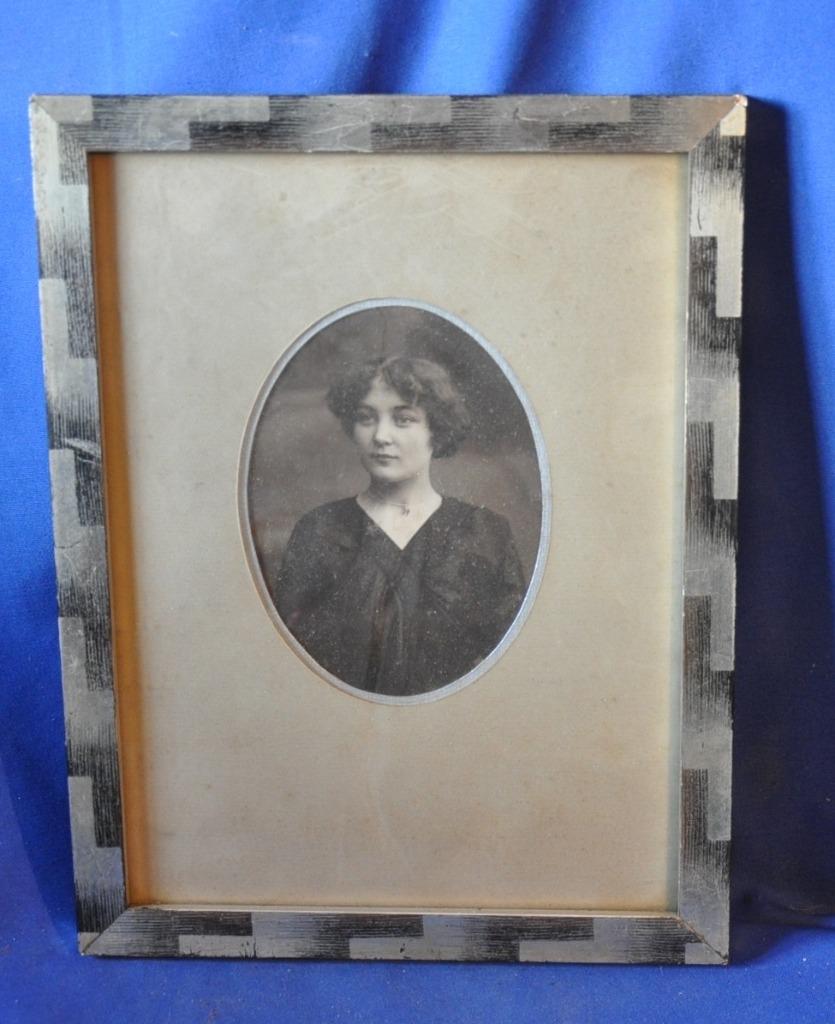 cadre avec photo femme periode art deco, Enlèvement ou Envoi