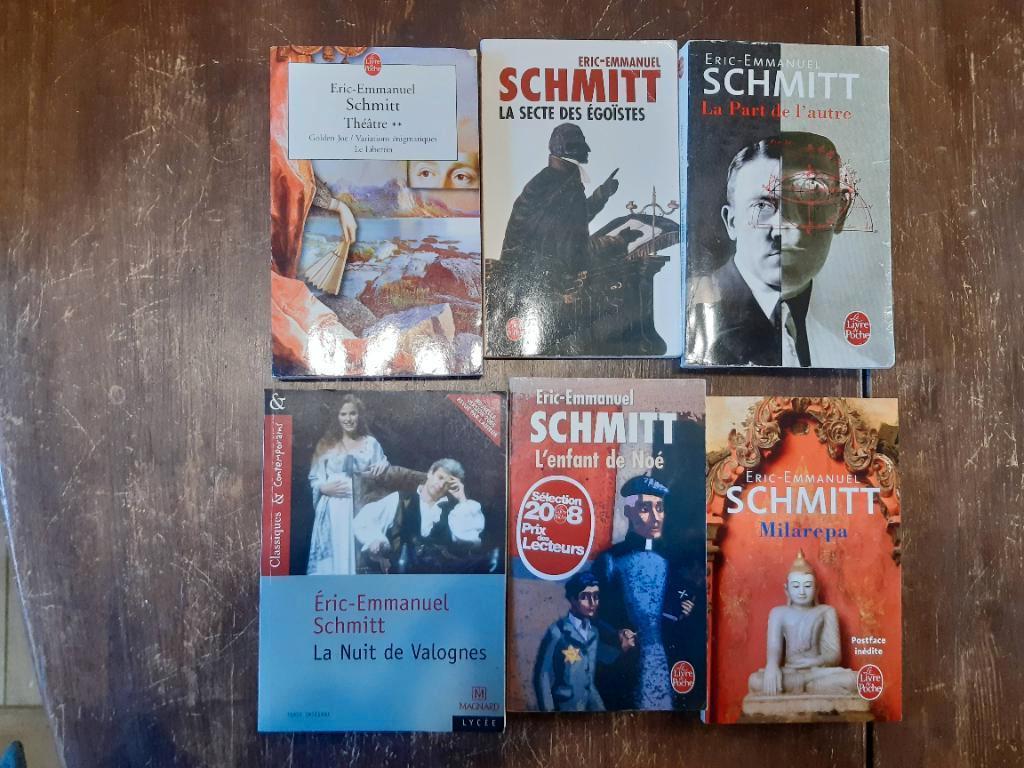 6 livres Eric-Emmanuel Schmitt, Livres, Enlèvement ou Envoi, Utilisé, Eric-Emmanuel Schmitt