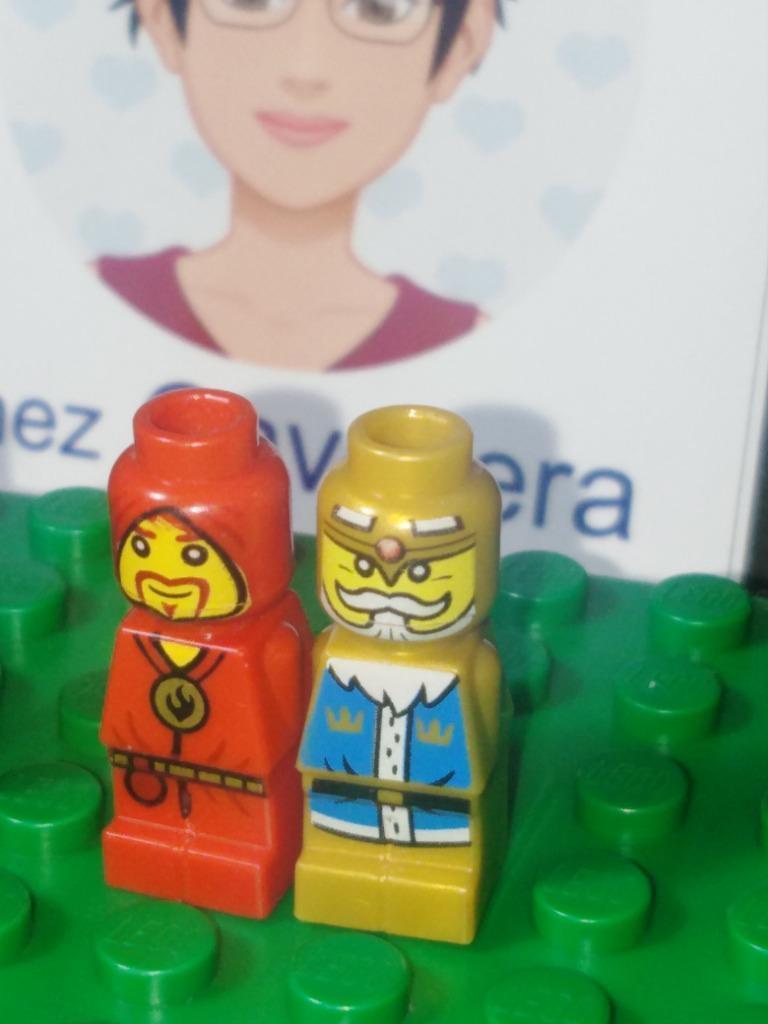 Lot de 2 Microfigurines Lego - Le Roi d'Heroica et le Magici, Enfants & Bébés, Jouets | Duplo & Lego, Comme neuf, Lego, Briques en vrac
