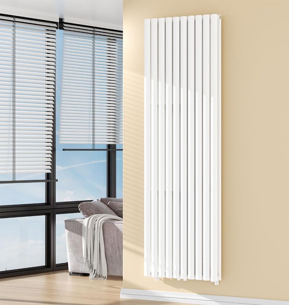 Ovale Design radiator Mat zwart/Wit 3 afmeting Vanaf 199Euro, Enlèvement ou Envoi, 80 cm ou plus, Radiateur, 60 à 150 cm
