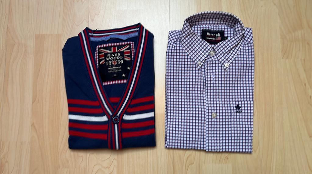 Giket en hemd River Woods 10 jaar, Kinderen en Baby's, Kinderkleding | Maat 140, River Woods, Ophalen of Verzenden, Zo goed als nieuw