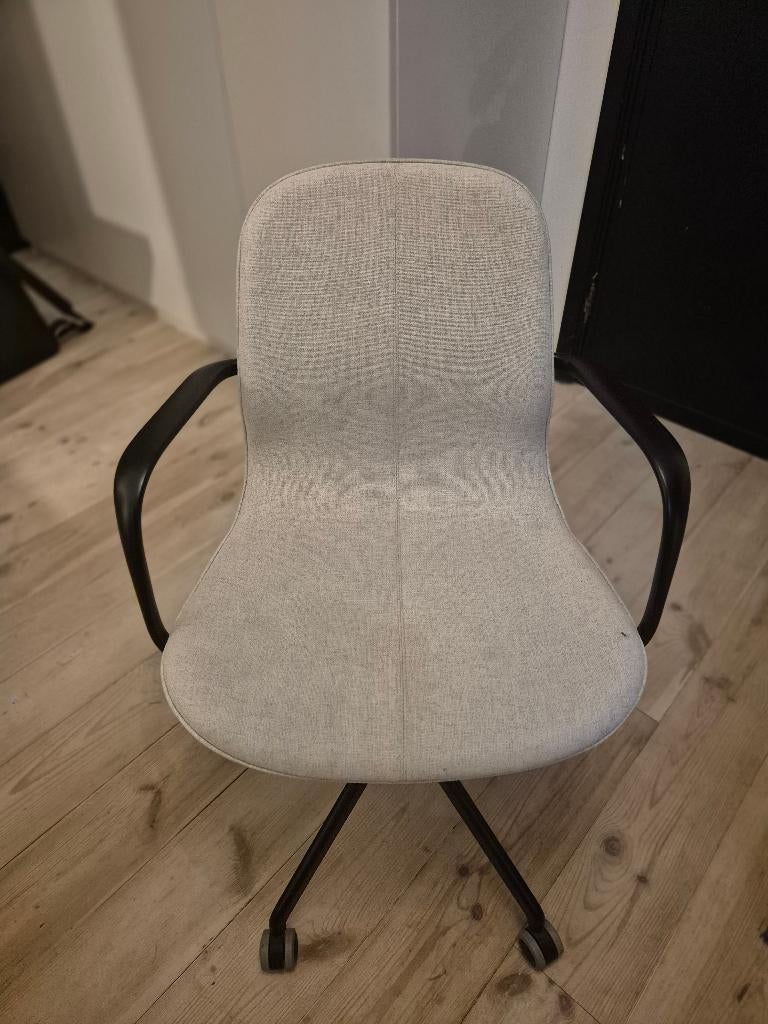 LÅNGFJÄLL bureaustoel, Maison & Meubles, Enlèvement ou Envoi, Beige, Comme neuf, Chaise de bureau