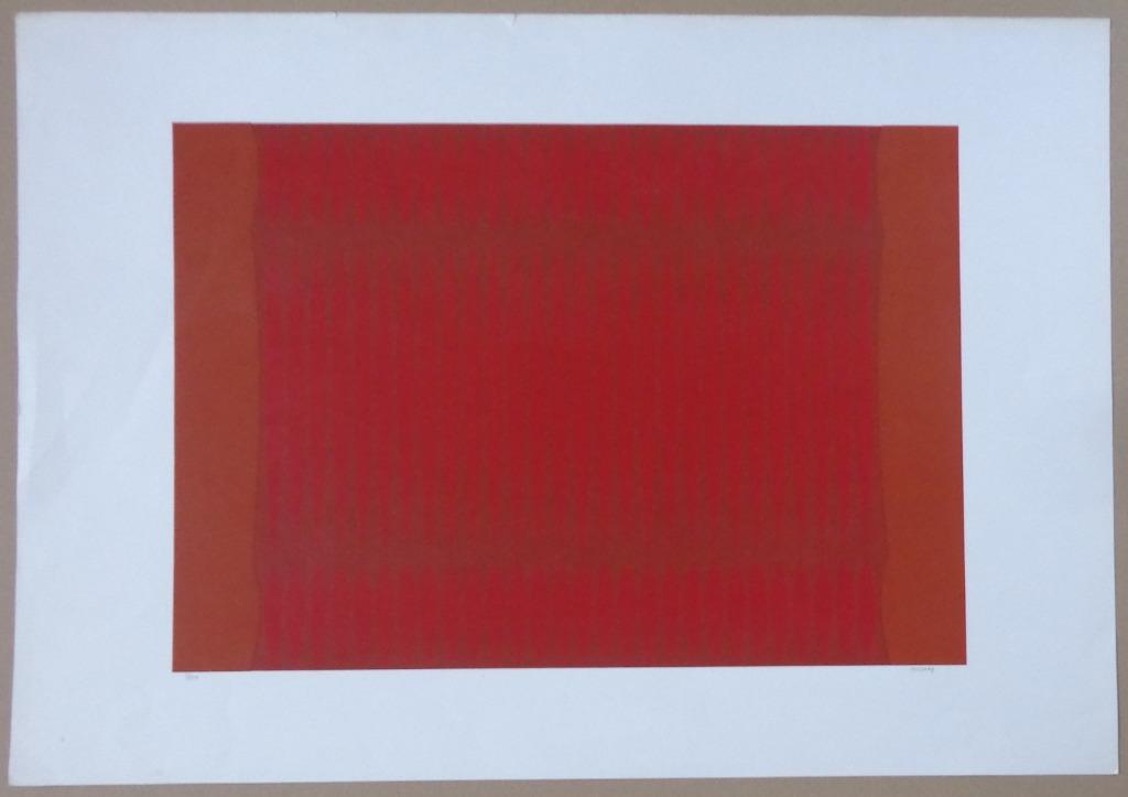 DORDEVIC MIODRAG / GEOMETRISCHE ABSTRACTIE ZEEFDRUK 70x100cm, Antiquités & Art, Enlèvement ou Envoi