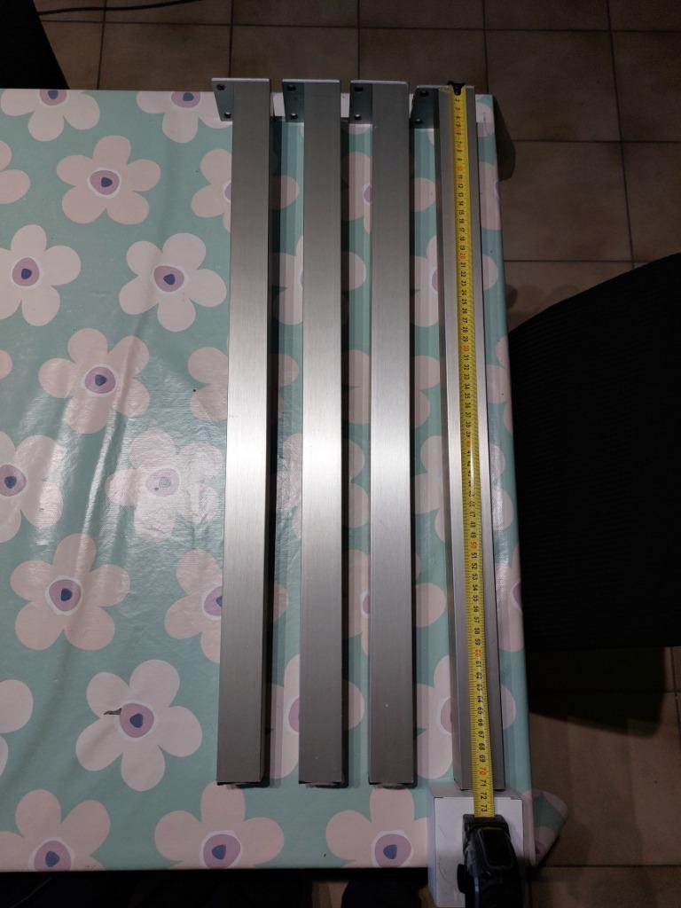 4 pieds de table, Maison & Meubles, Pièces pour table, Pied de table, 50 à 100 cm, Enlèvement, Métal