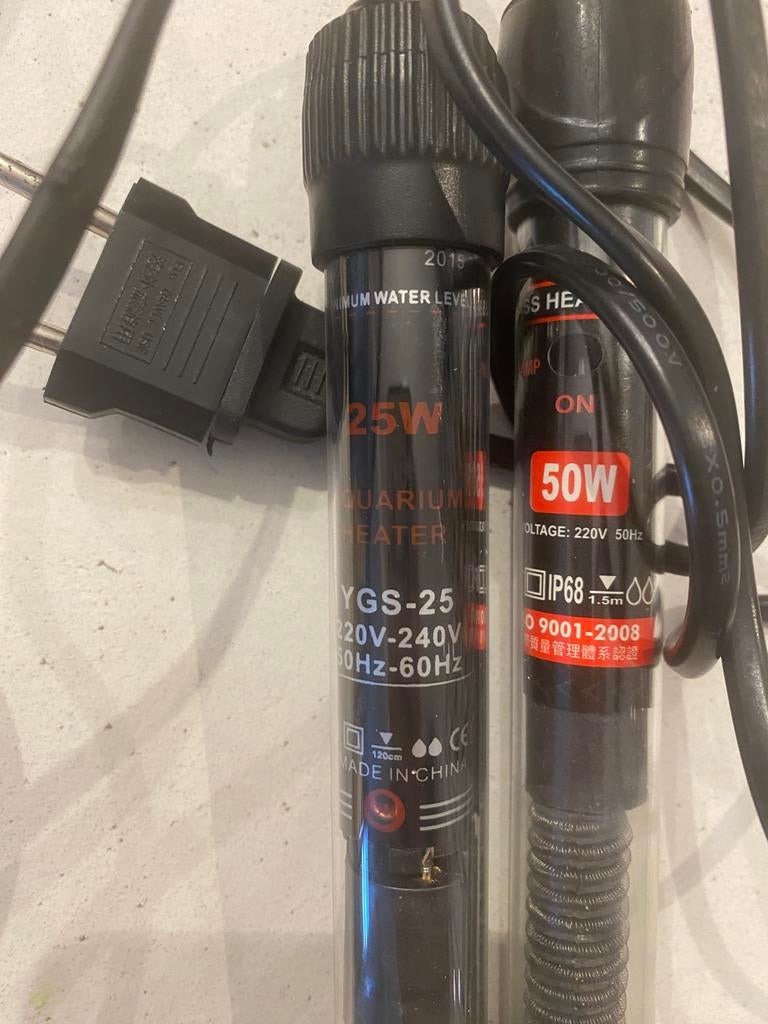 Chauffage d'aquarium, Enlèvement, Utilisé