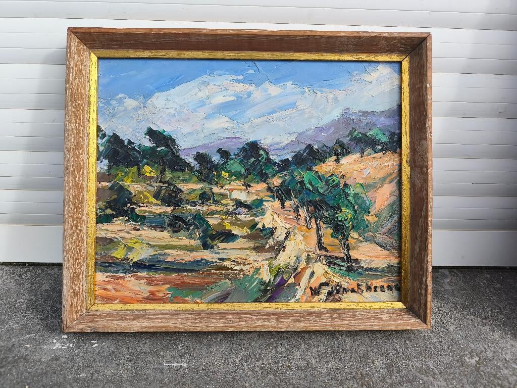 Huile sur panneau signe Walter jonckheere, Antiek en Kunst, Ophalen of Verzenden