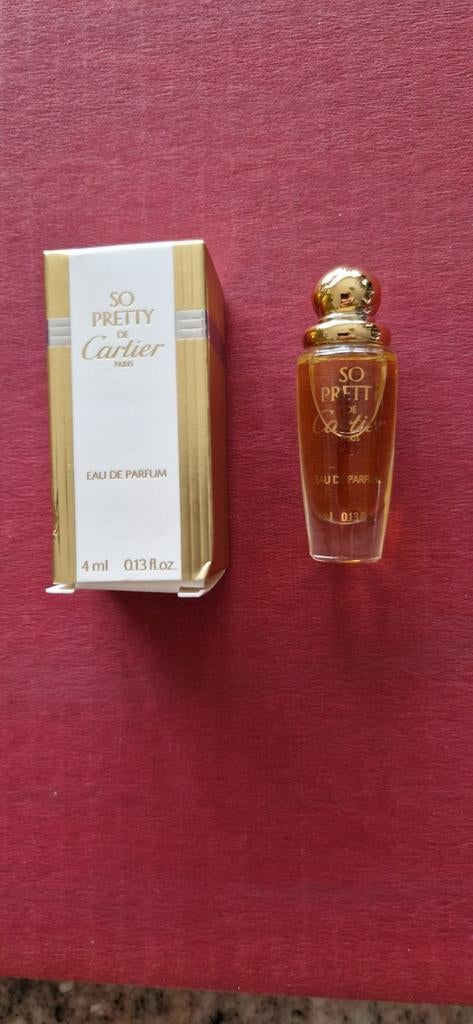 Miniature de 4ml "So Pretty" de Cartier, Eau de Parfum, Collections, Parfums, Enlèvement ou Envoi, Comme neuf, Miniature