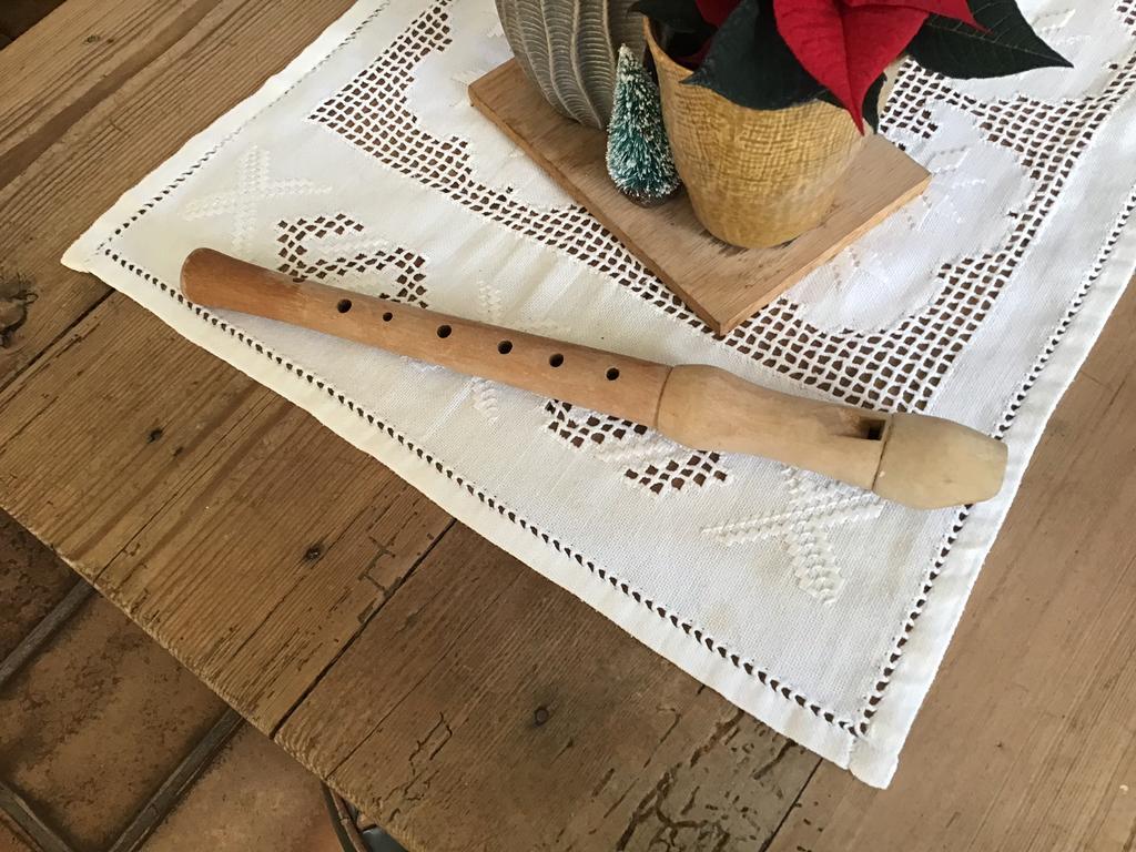 Oude houten blokfluit, Ophalen of Verzenden, Zo goed als nieuw