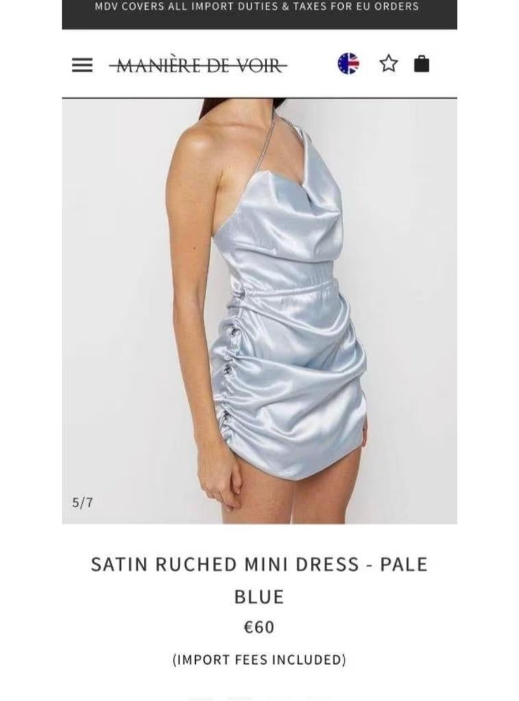 Nieuwe stijlvolle sexy jurk PASTEL BLUE WAY OF SEEING XS, Kleding | Dames, Jurken, Blauw, Nieuw, Ophalen of Verzenden, Maat 34 (XS) of kleiner