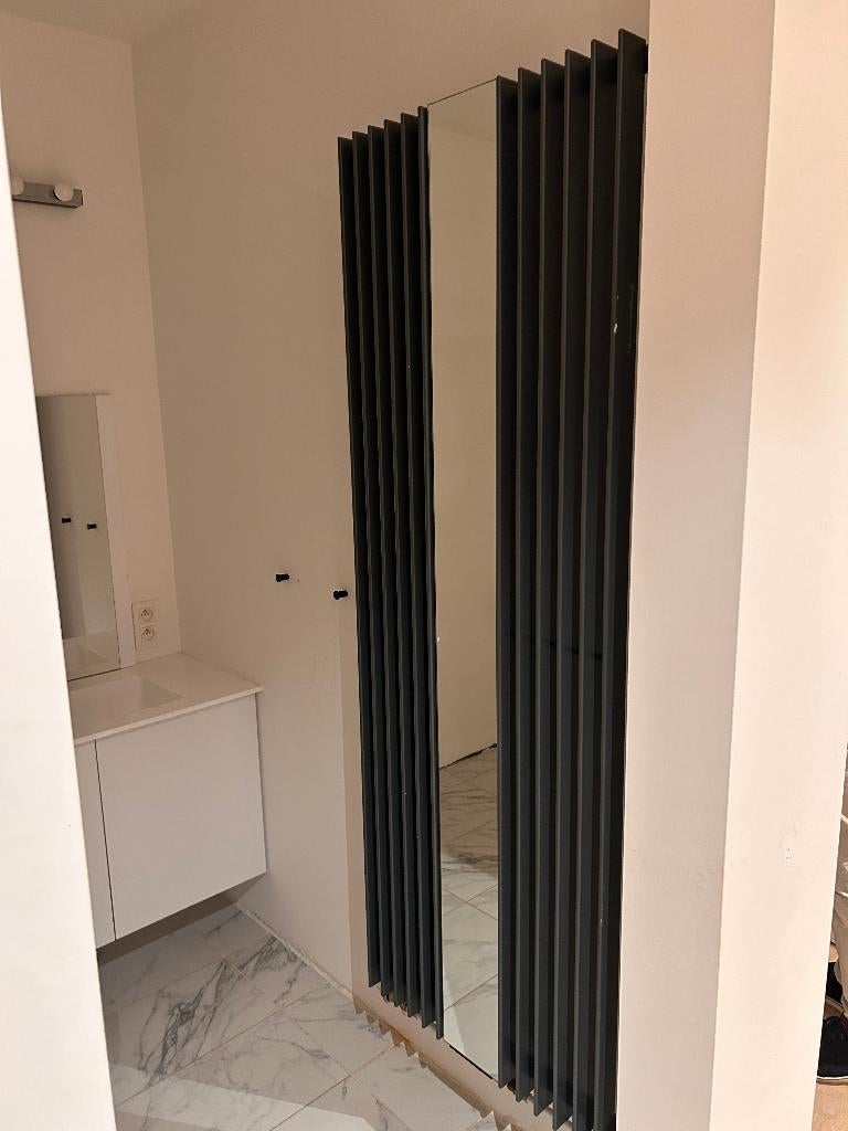 Handdoekradiator zwart, Ophalen, Gebruikt, Hoog rendement (Hr), Radiator