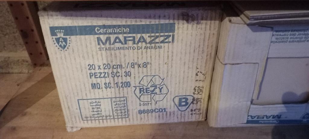 carrelages 20x20 trois boites - neuf, Neuf, 20 à 40 cm, Carrelage de sol, Céramique