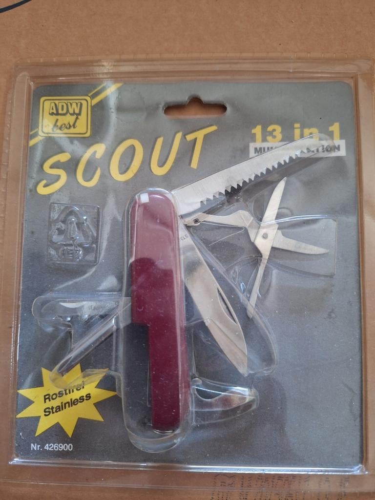 Zakmes scout, Caravanes & Camping, Enlèvement, Comme neuf