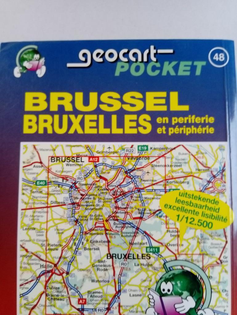 🇧🇪Brussel en periferie -  48 -- Stratenboek - Geocart, Enlèvement ou Envoi, Belgique, Utilisé, Geocart