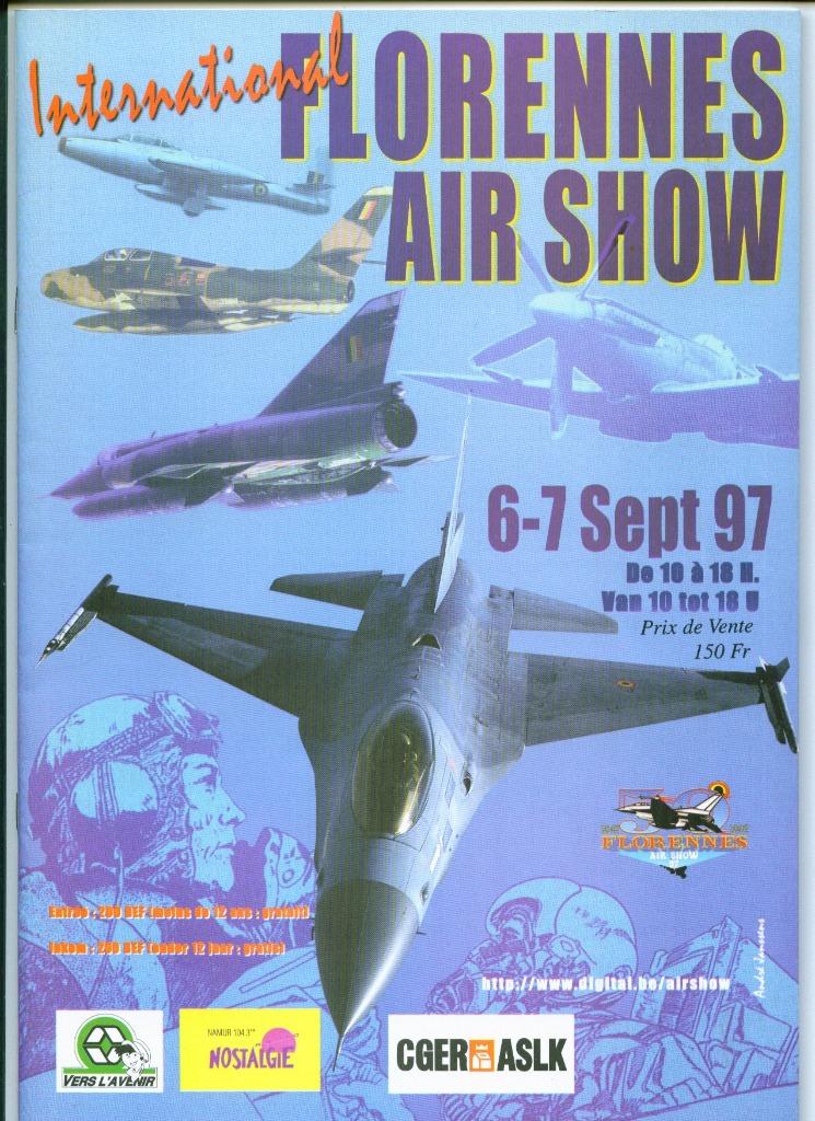 Florennes Airshow 1997, Collections, Objets militaires | Général, Enlèvement ou Envoi, Armée de l'air, Livre ou Revue