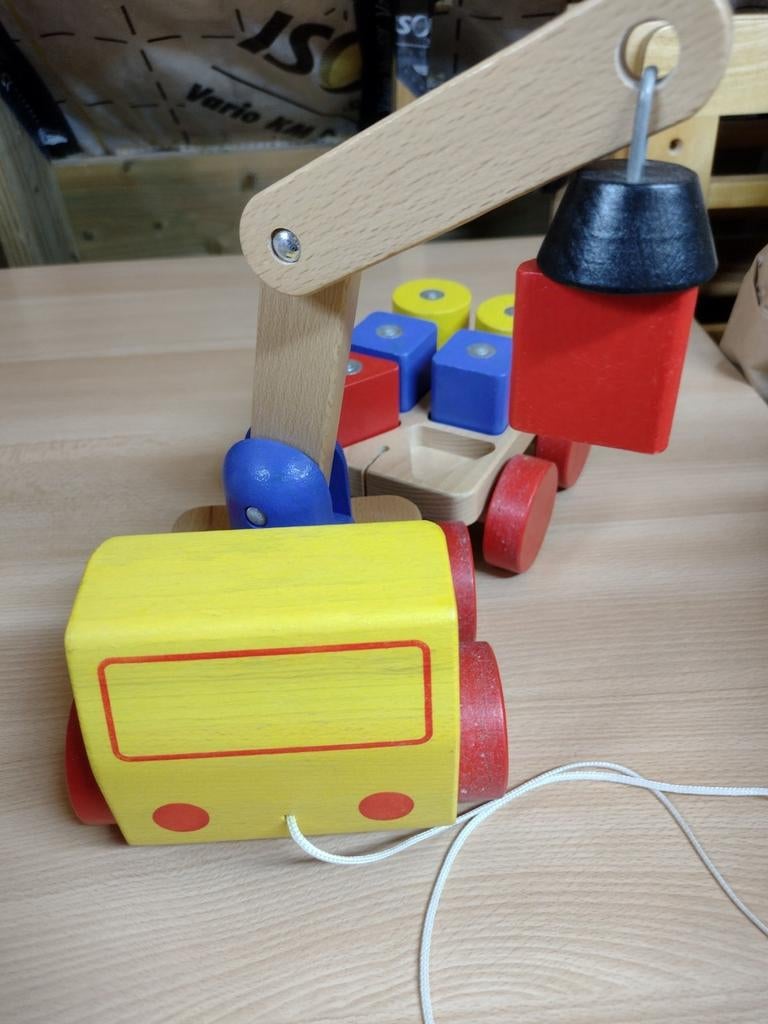 Ikea houten hijskraan, Kinderen en Baby's, Ophalen of Verzenden, Zo goed als nieuw