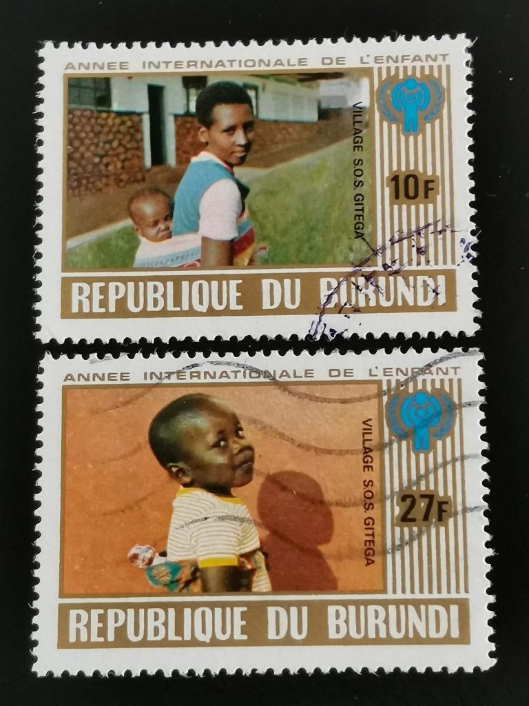Burundi 1979 - Année internationale de l'enfant, Enlèvement ou Envoi, Autres pays, Affranchi