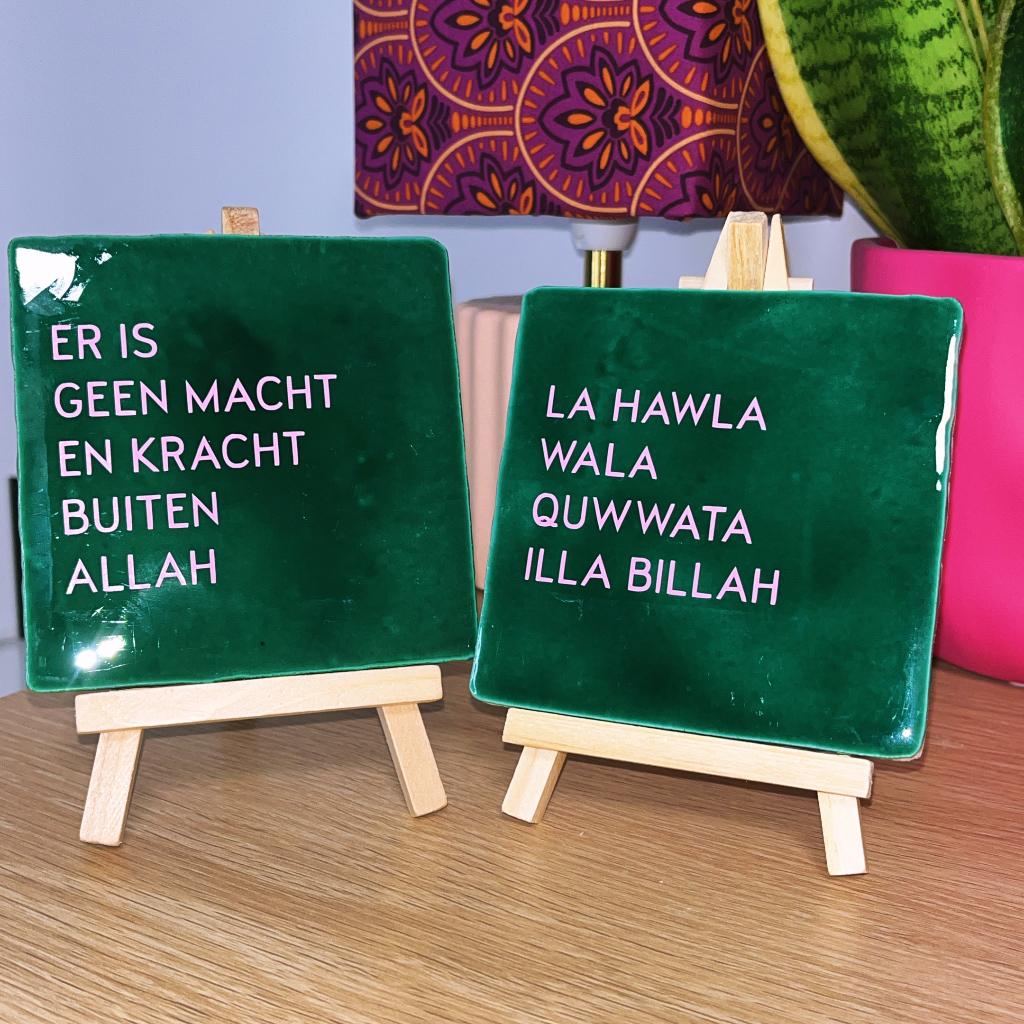 Tegel met tekst, Ophalen of Verzenden, Nieuw