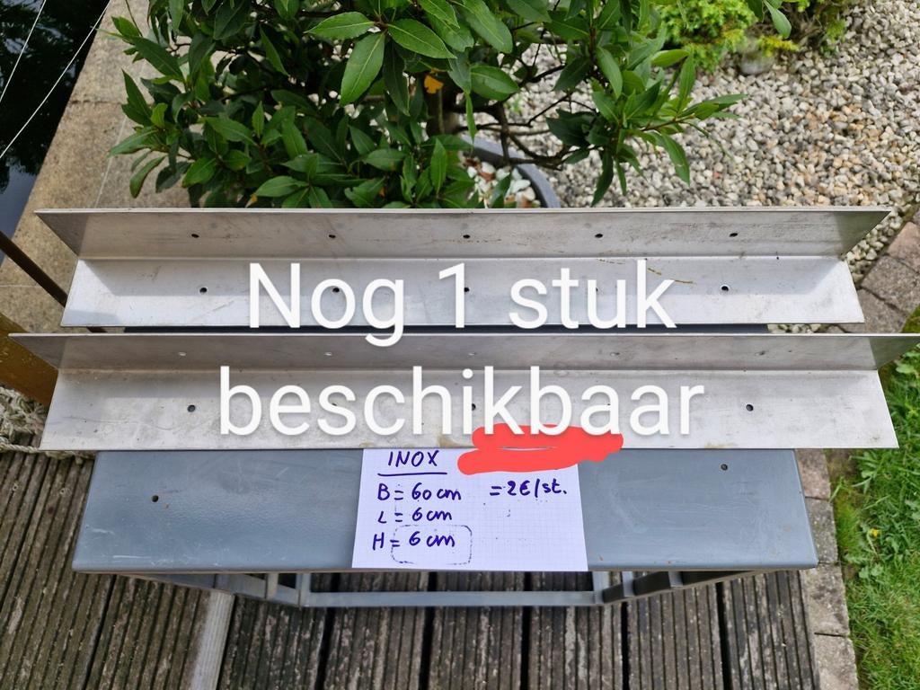 Diverse Inox / rvs winkelhaken, platen, U vormen...., Ophalen of Verzenden, Nieuw, Inox