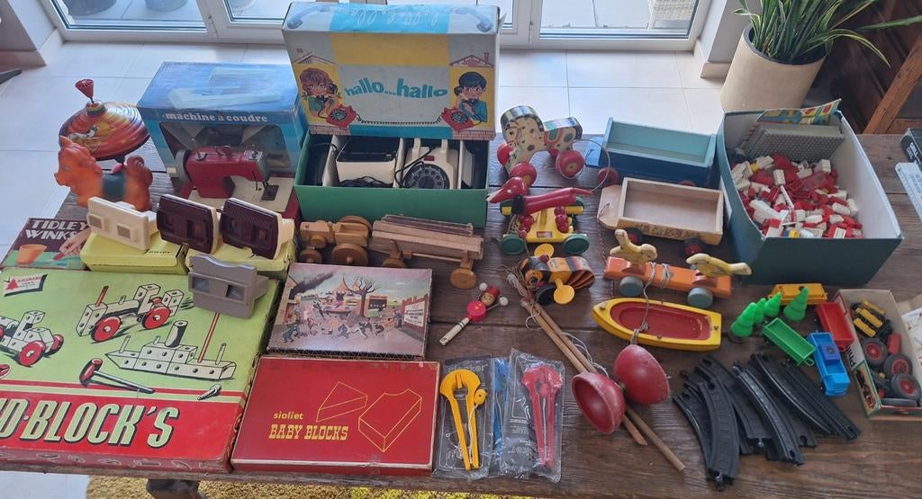 Vintage en antiek houten speelgoed, Antiek en Kunst, Ophalen of Verzenden