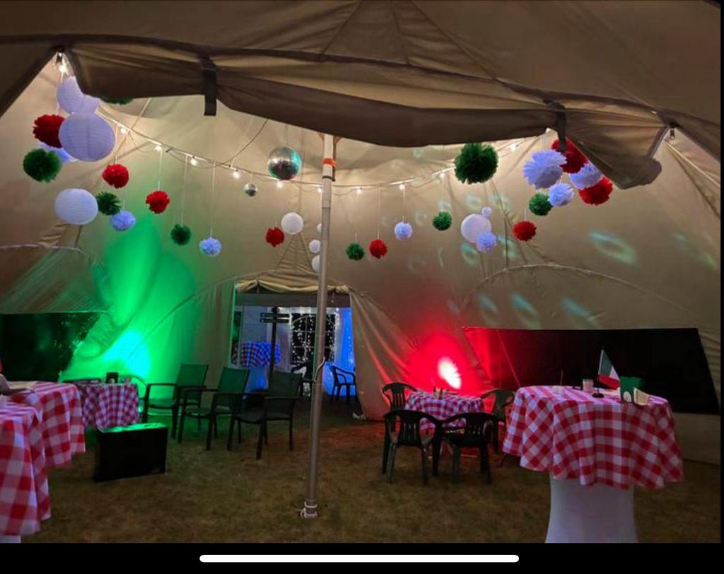 Italiaans themafeest pakket, Hobby en Vrije tijd, Ophalen, Gebruikt