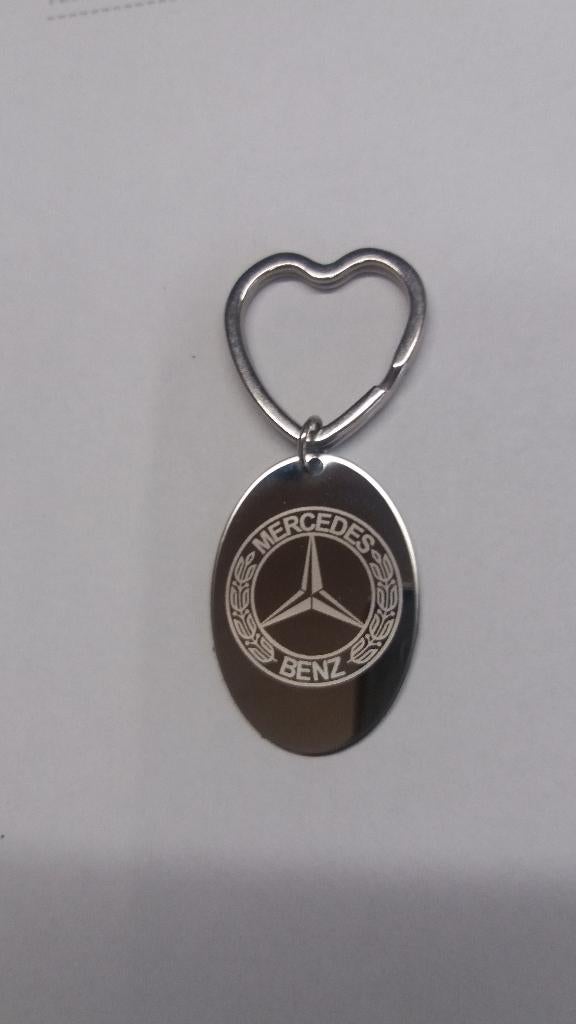 Stalen sleutelhanger: MERCEDES, Ophalen of Verzenden, Nieuw, Merk