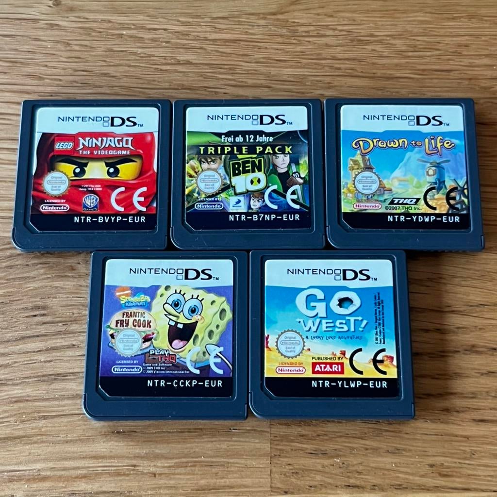 5 Nintendo DS-inktpatronen, Games en Spelcomputers, Ophalen of Verzenden, Gebruikt, Vanaf 7 jaar
