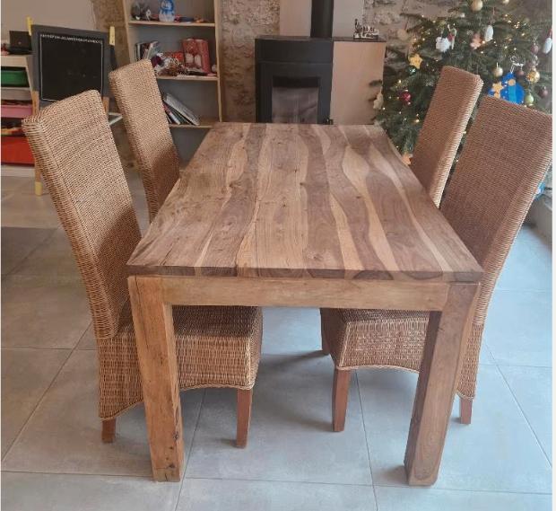 Ensemble meubles de salle à manger (Buffet, Table, chaises), Maison & Meubles, Enlèvement, Utilisé, Scandinave, 4 à 6 chaises