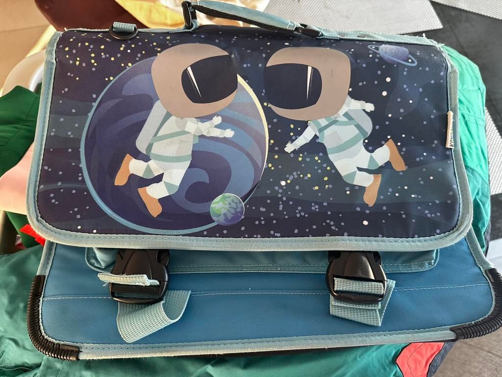 Zeer weinig gebruikte boekentas, Ophalen of Verzenden, Gebruikt, Blauw, Aktetas of Boekentas