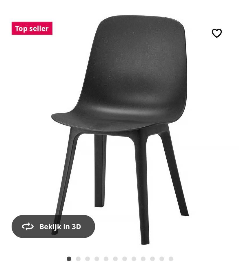 6 stoelen antraciet, Enlèvement, Utilisé