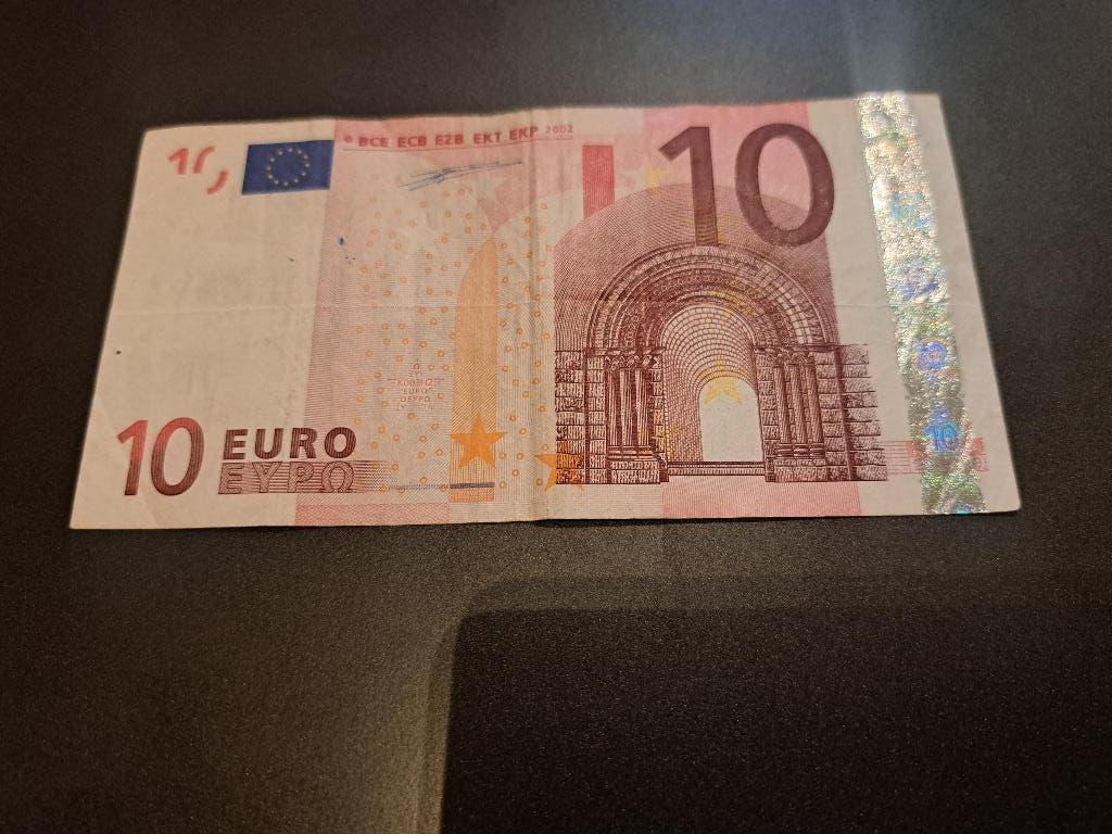 2002 Ierland 10 euro 1e serie Duisenberg code K003, Postzegels en Munten, Bankbiljetten | Europa | Eurobiljetten, Verzenden, Ierland