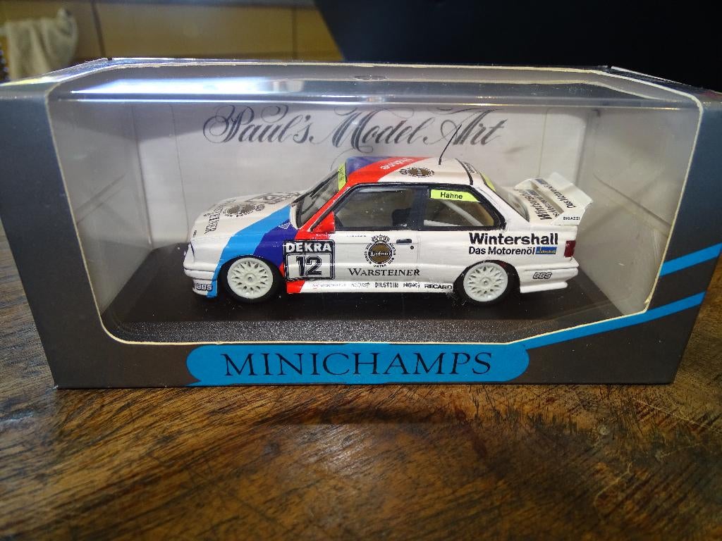 Minichamps BMW M3 E30 Sport Evo Hahne n 12 1/43, Hobby & Loisirs créatifs, Voitures miniatures | 1:43, Enlèvement ou Envoi, Neuf
