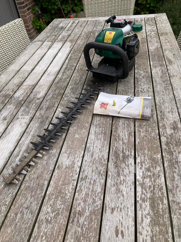 Topcraft heggeschaar met benzine, Tuin en Terras, Ophalen, Gebruikt, Benzine