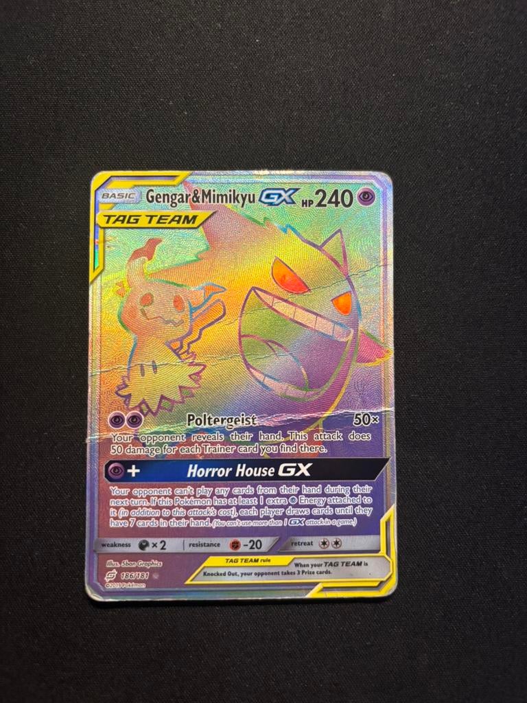 GX Gengar&Mimikyu, Enlèvement ou Envoi, Utilisé, Cartes en vrac