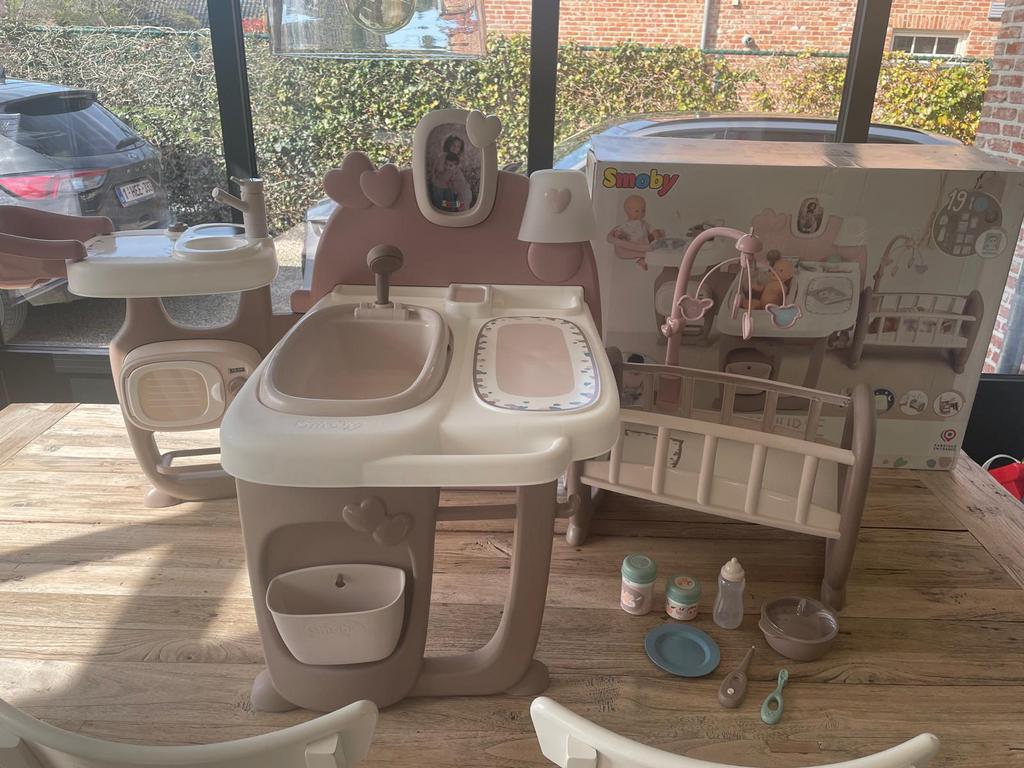 SMOBY Baby Nurse Verzorgingsstation, Kinderen en Baby's, Speelgoed | Speeltafels, Zo goed als nieuw, Ophalen