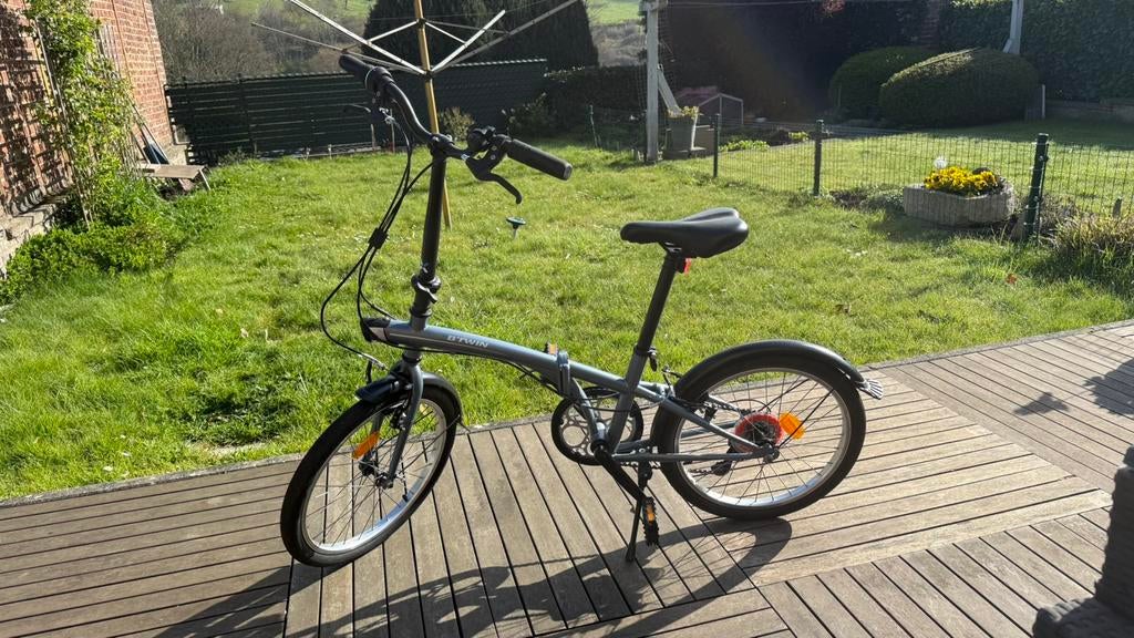 Velo pliant fold 120 gris decathlon tres peu servit, Enlèvement, Comme neuf, Vitesses