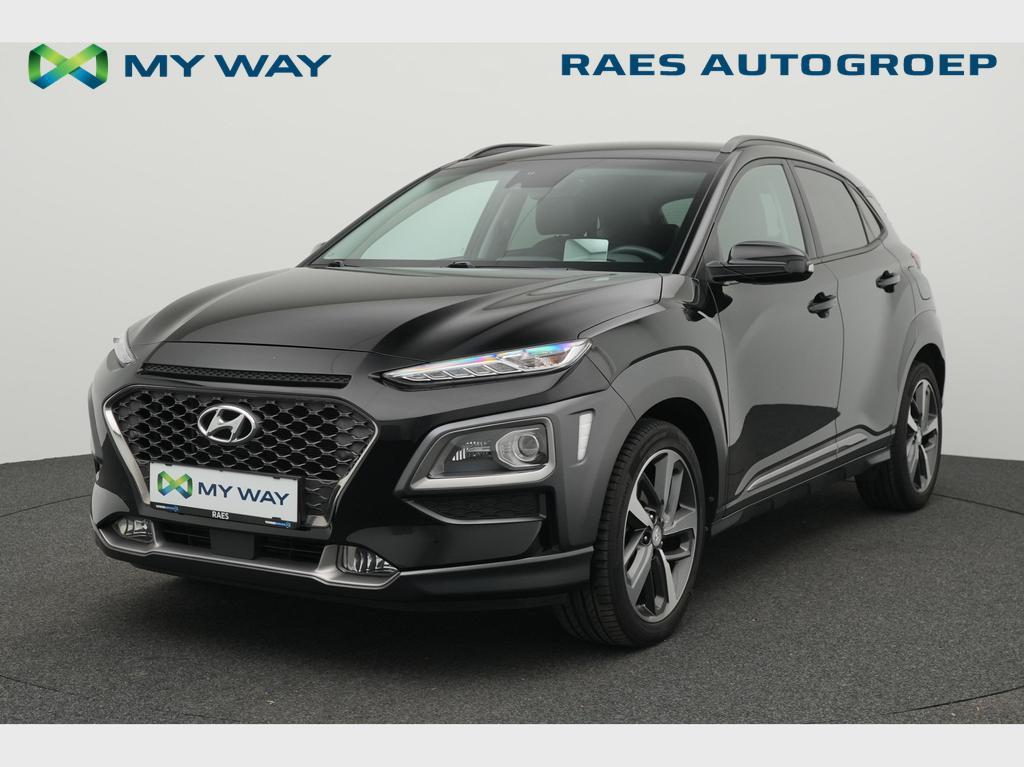 Hyundai Kona Kona 1.6 T-GDi 4WD Sky DCT GPF (EU6d-TEMP), Auto's, Hyundai, Automaat, 158 g/km, Zwart, Bedrijf