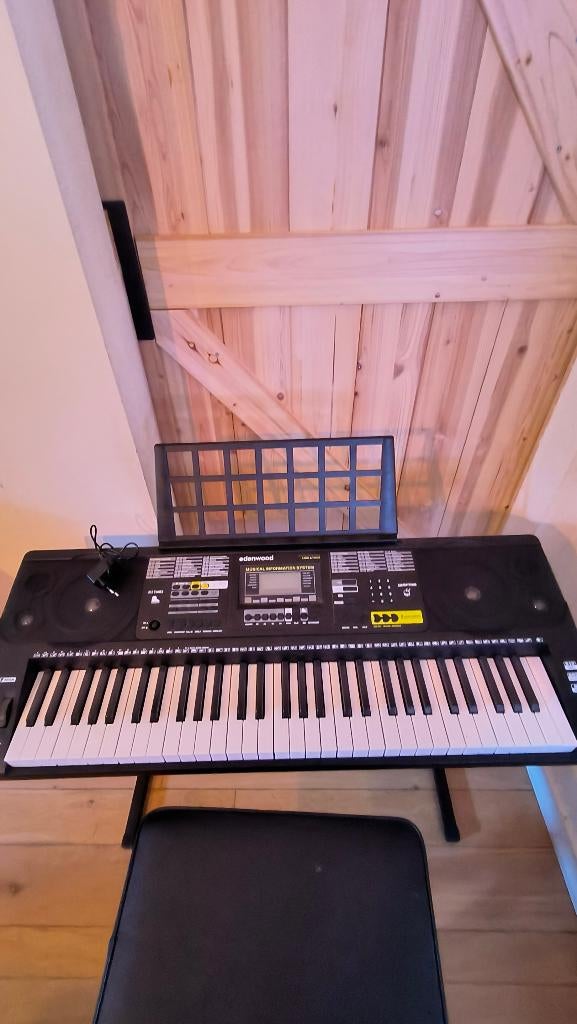 Clavier Edenwood Light & Touch avec banquette, Musique & Instruments, Claviers, Enlèvement, Comme neuf, Autres nombres, Autres marques