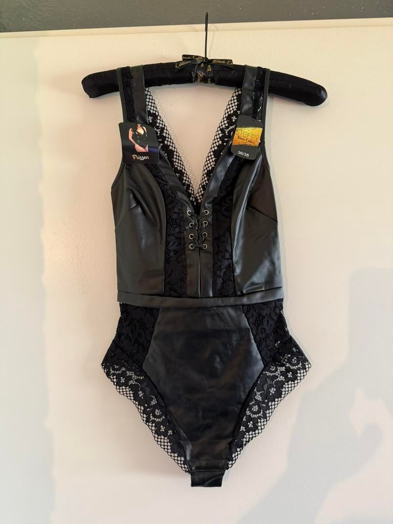 kinky fetish wetlook bodysuit XS, Verzenden, Nieuw, Maat 34 (XS) of kleiner