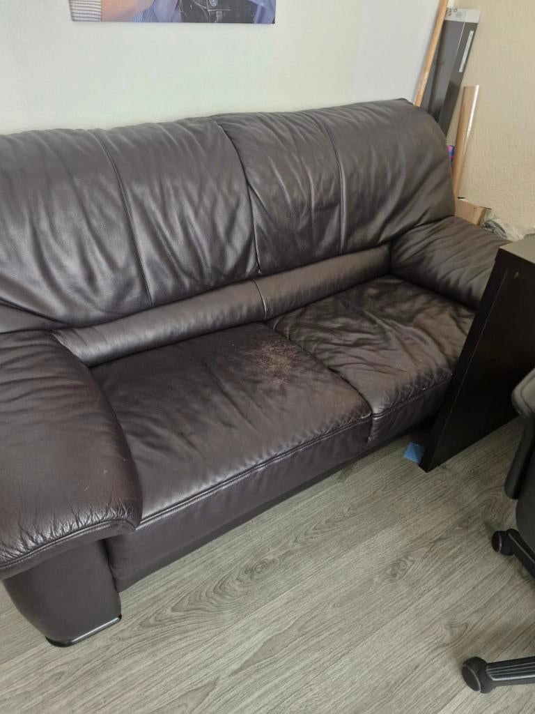 leren bank, Huis en Inrichting, Ophalen