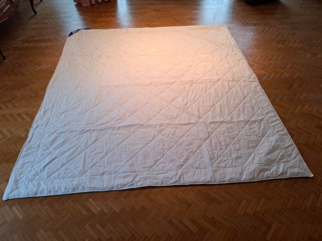 Zomerdekbed katoen De Witte Lietaer (220 x 240cm), Comme neuf, Enlèvement, Couverture ou Couette, Blanc