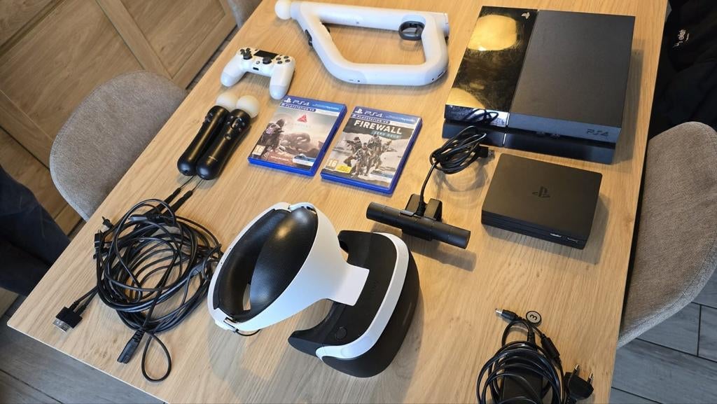 Volledige ps4 vr bundle met games en controlers, Consoles de jeu & Jeux vidéo, Online, 1 joueur, Virtual Reality, Autres genres