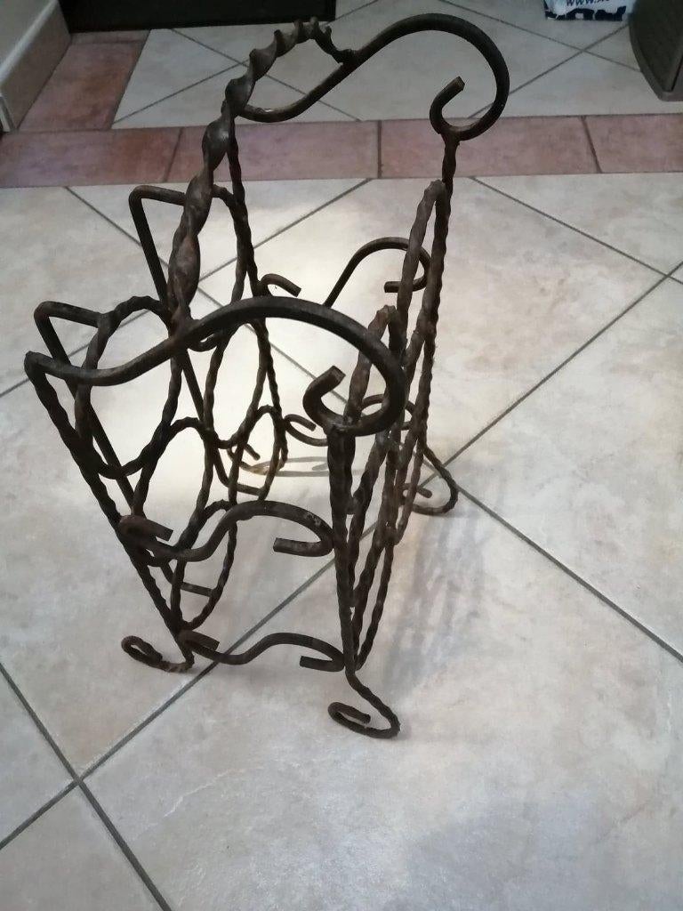 porte bouteille vin en acier forgé, Enlèvement, Utilisé, Métal, 5 à 15 bouteilles