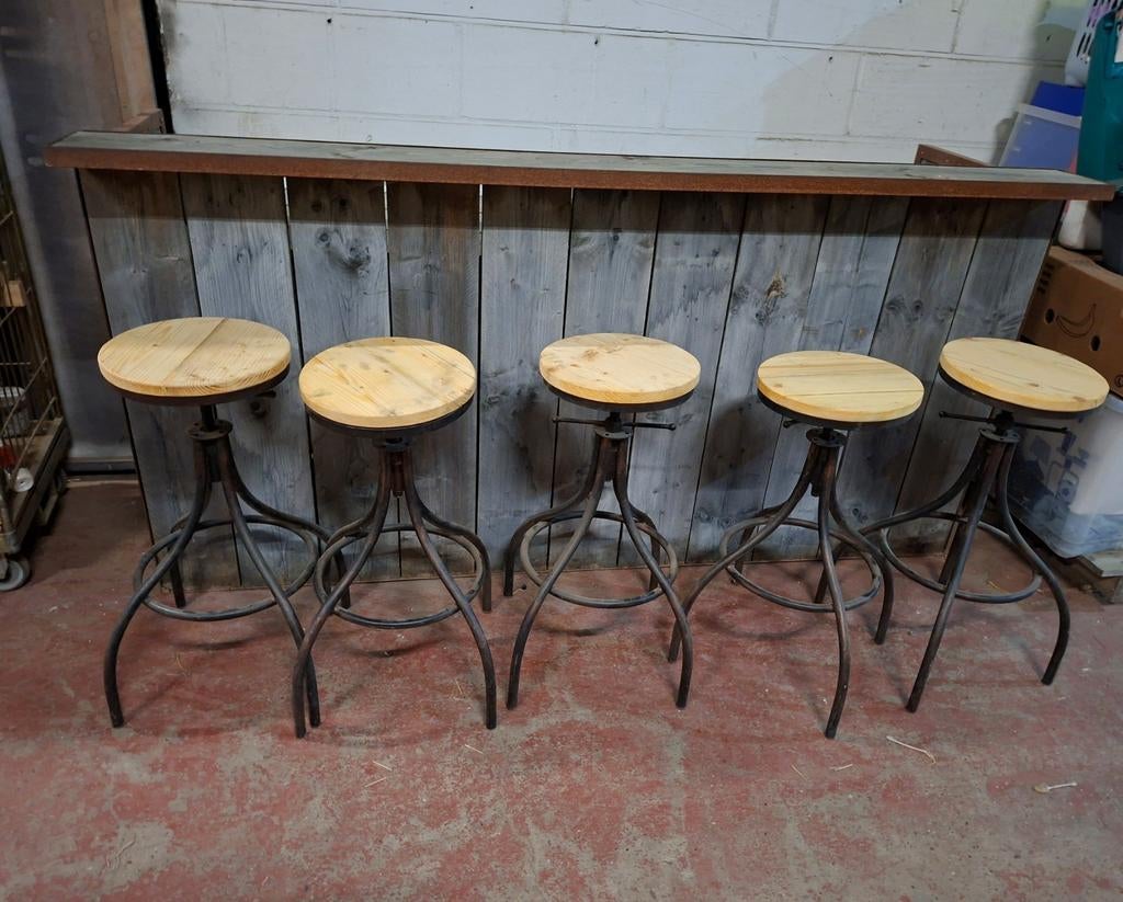 Steigerhouten toog, 90 cm ou plus, Comme neuf, Enlèvement, Bois