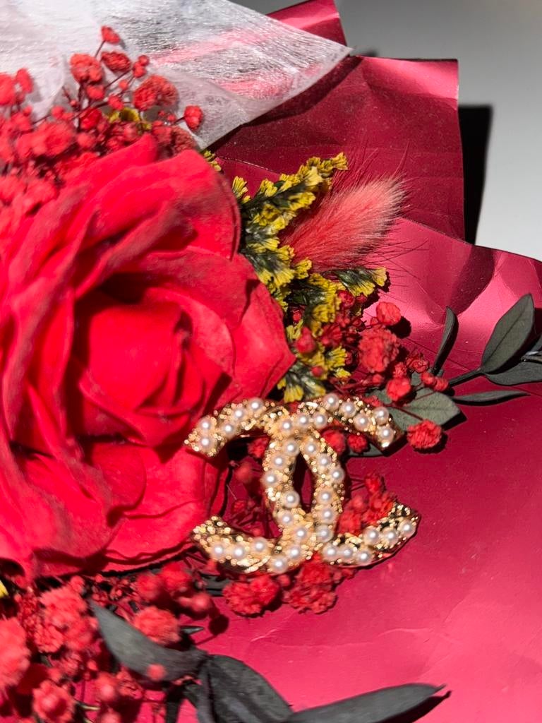 Channel broche, Handtassen en Accessoires, Broches, Ophalen of Verzenden, Nieuw, Brons