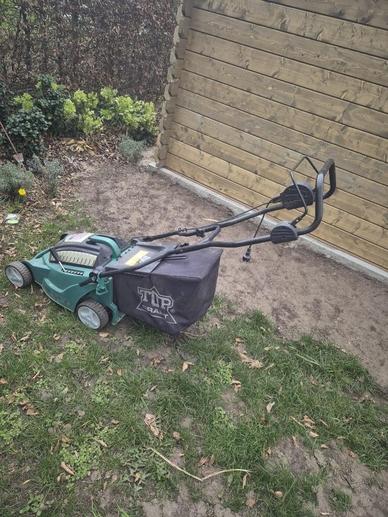 Topcraft grasmaaier elektrisch, Tuin en Terras, Grasmaaiers, Ophalen, Cirkelmaaier, Top craft, Elektrische grasmaaier