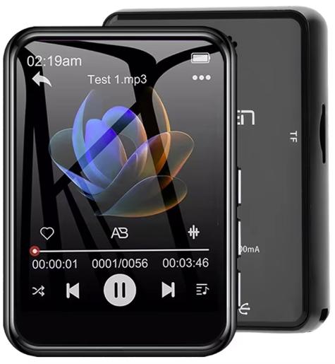 Lecteur MP3 en métal Bluetooth 5.4 + HTC + Mini Lecteur MP3, Neuf, 40 GB et plus, Avec radio, Noir