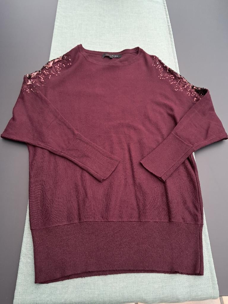te koop : mooie bordeauxkleurige damespull, Kleding | Dames, Lola & Liza, Ophalen of Verzenden, Zo goed als nieuw