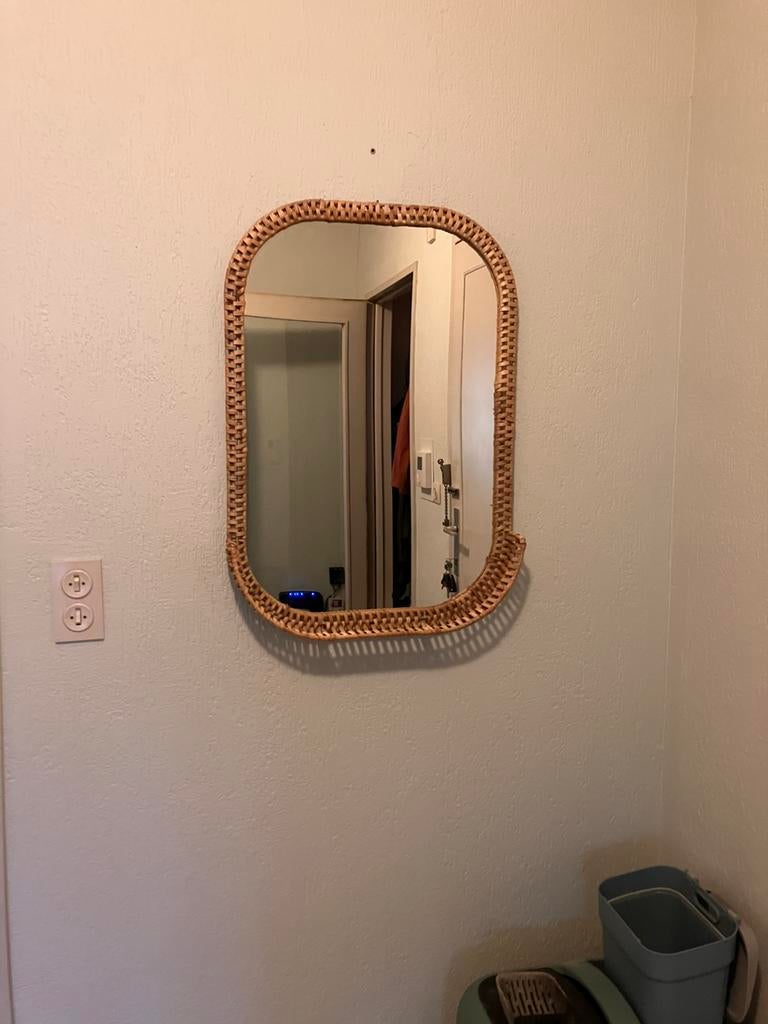 Spiegel IKEA SOMMARBO, Huis en Inrichting, Woonaccessoires | Spiegels, Ophalen, Zo goed als nieuw, Minder dan 100 cm, Rechthoekig