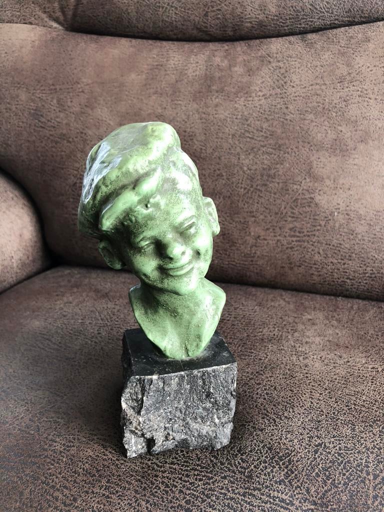 Sculptuur, Gavroche, Door Ernest Patris, Ophalen of Verzenden